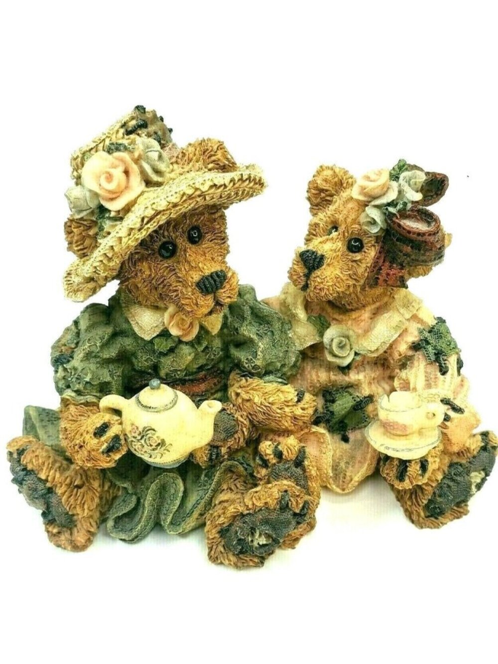 Vintage Boyds Bears Friends Emma Bailey Afternoon Tea Figurine Resin Friendship